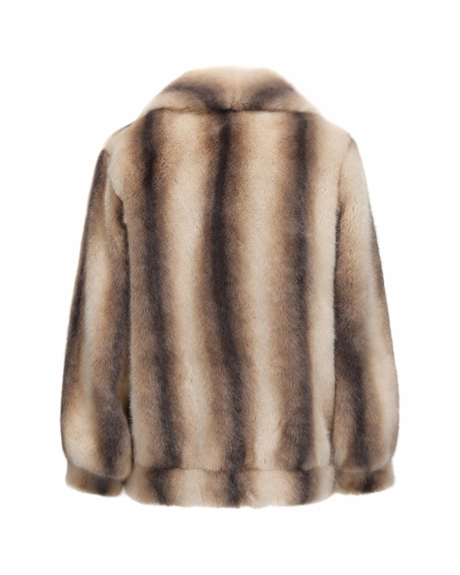 Bianca Faux Fur Coat: Beige Fur Coat for Winter Night Out | Nana Jacqueline