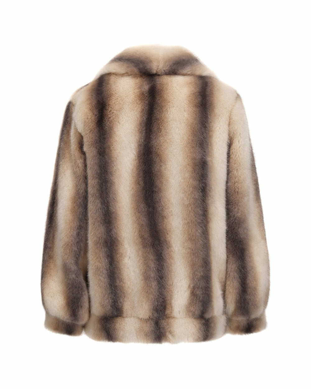 Bianca Faux Fur Coat: Beige Fur Coat for Winter Night Out | Nana Jacqueline