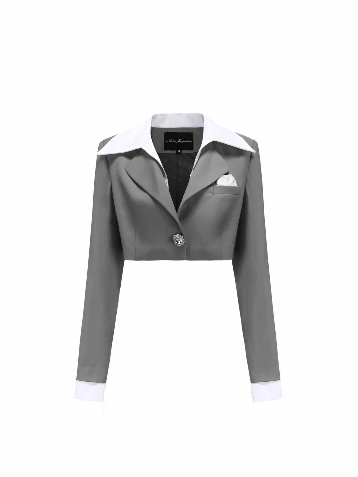 Charlotten Blazer: Grey Blazer for Date Night | Nana Jacqueline