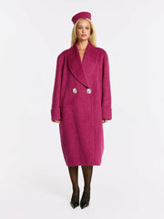Audrina Coat: Pink Coat for Winter Events | Nana Jacqueline