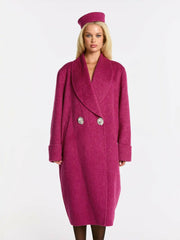 Audrina Coat: Pink Coat for Winter Events | Nana Jacqueline