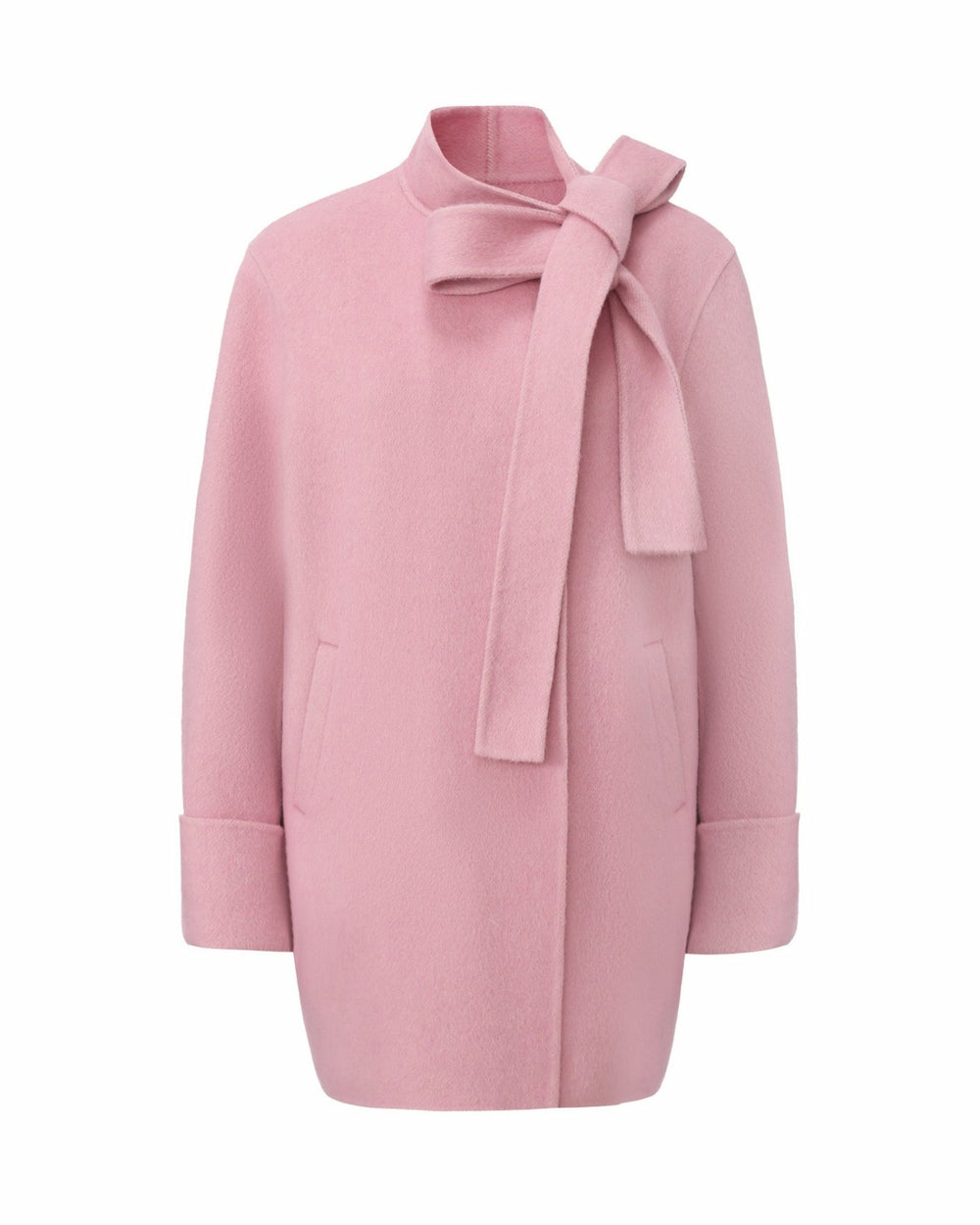 Juliette Cocoon Coat: Pink Coat for Winter Party | Nana Jacqueline