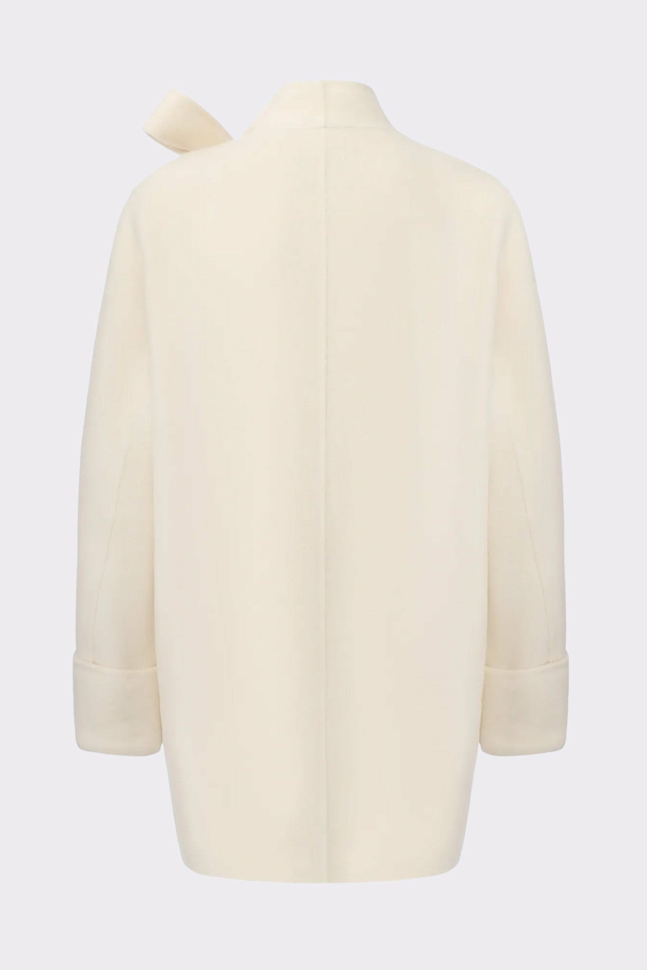Juliette Cocoon Coat: White Coat for Winter Wedding Guest | Nana Jacqueline