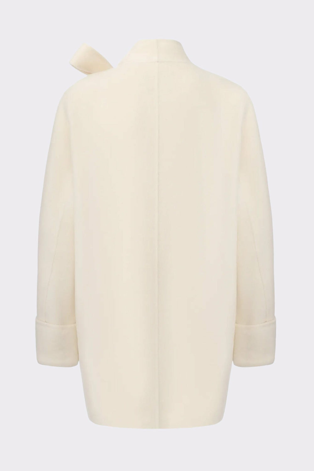Juliette Cocoon Coat: White Coat for Winter Wedding Guest | Nana Jacqueline
