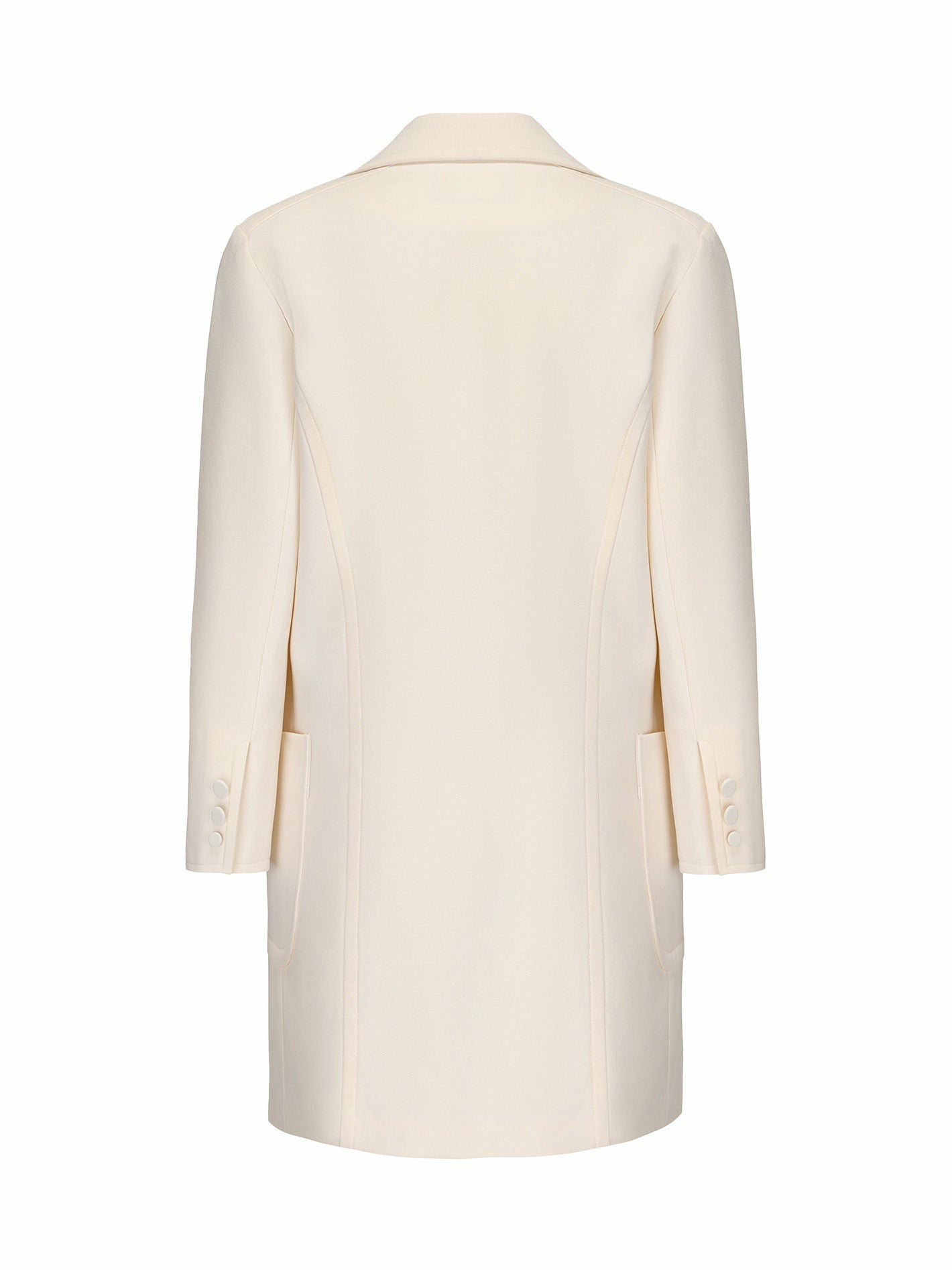 Nadine Coat: White Coat for Winter Wedding Guest | Nana Jacqueline