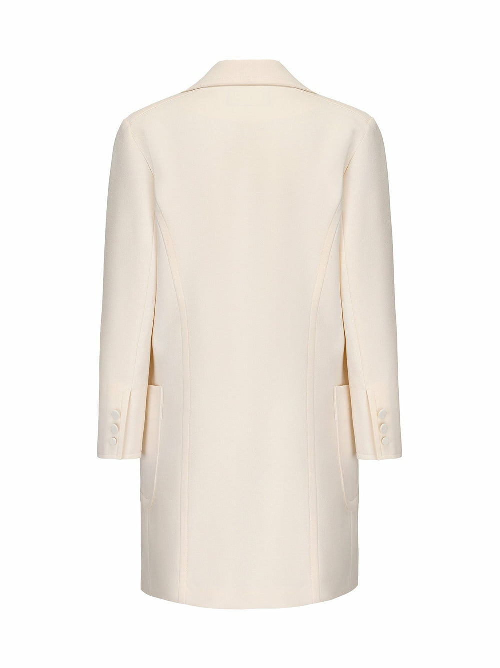 Nadine Coat: White Coat for Winter Wedding Guest | Nana Jacqueline