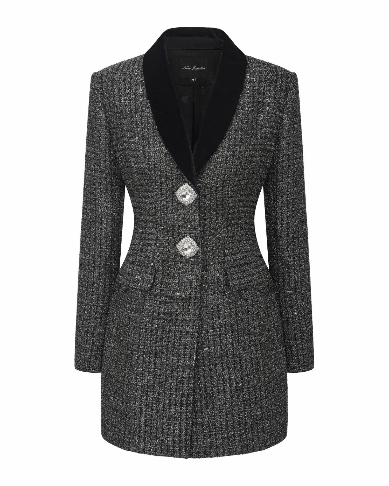Zephina Suit Coat: Black Coat for Cocktail Party | Nana Jacqueline
