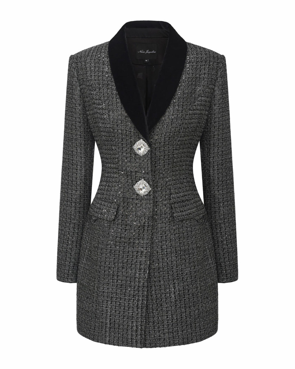 Zephina Suit Coat: Black Coat for Cocktail Party | Nana Jacqueline