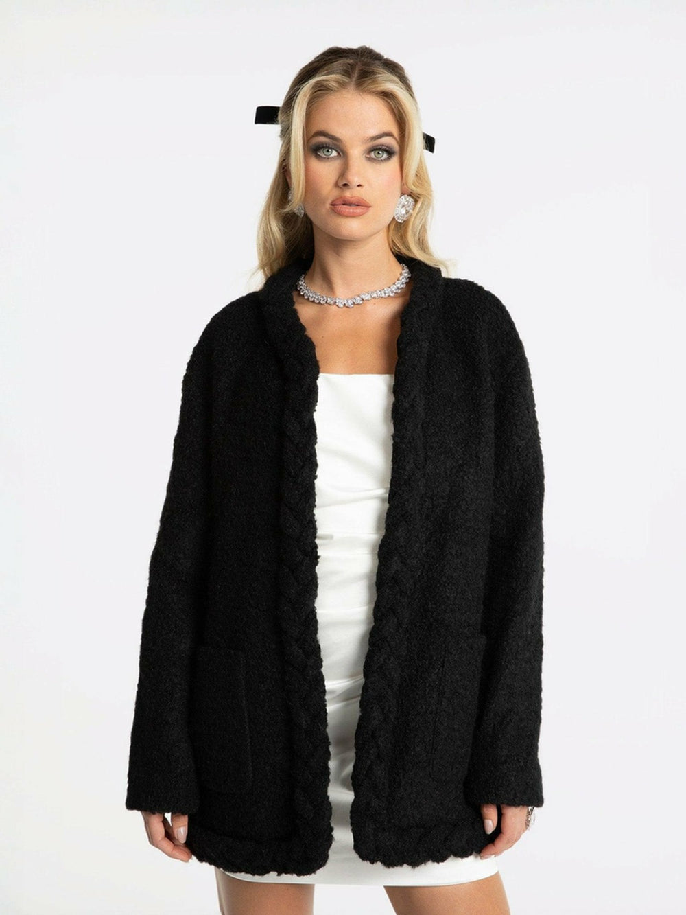 Talia Coat: Black Coat for Brunch | Nana Jacqueline