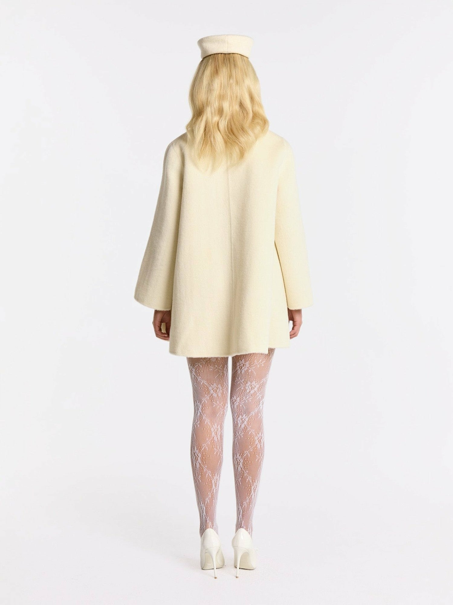 Olivia Coat: White Coat for Winter Formal Event | Nana Jacqueline