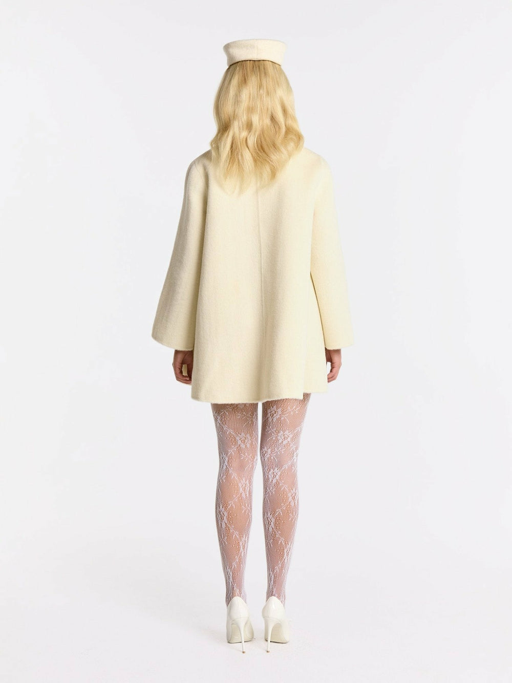 Olivia Coat: White Coat for Winter Formal Event | Nana Jacqueline