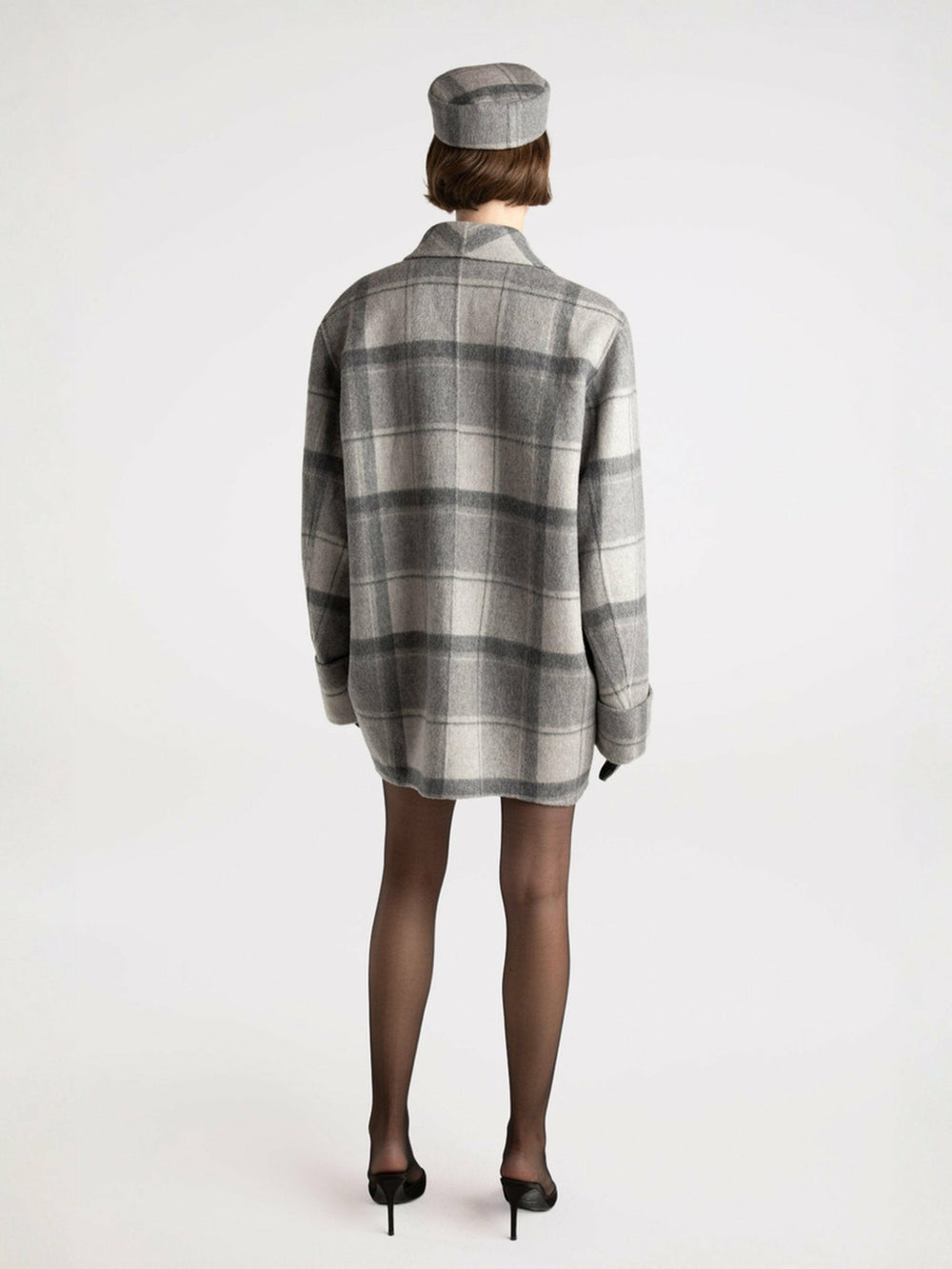 Emily Diamond Jacket: Grey Jacket for Casual Luxury Daytime Outfit | Nana Jacqueline