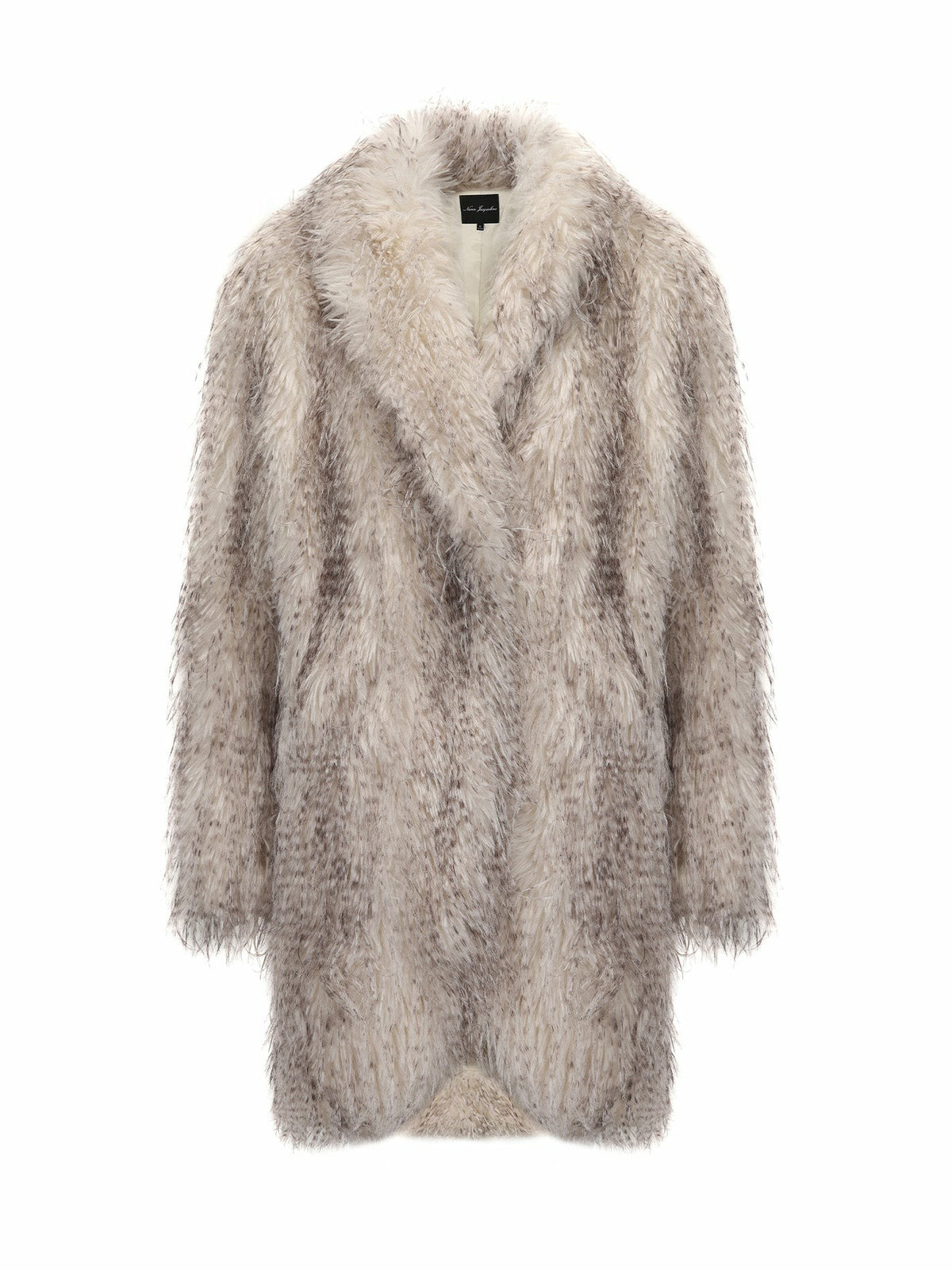 Sofia Fur Coat: Pattern Fur Coat for Winter Party | Nana Jacqueline