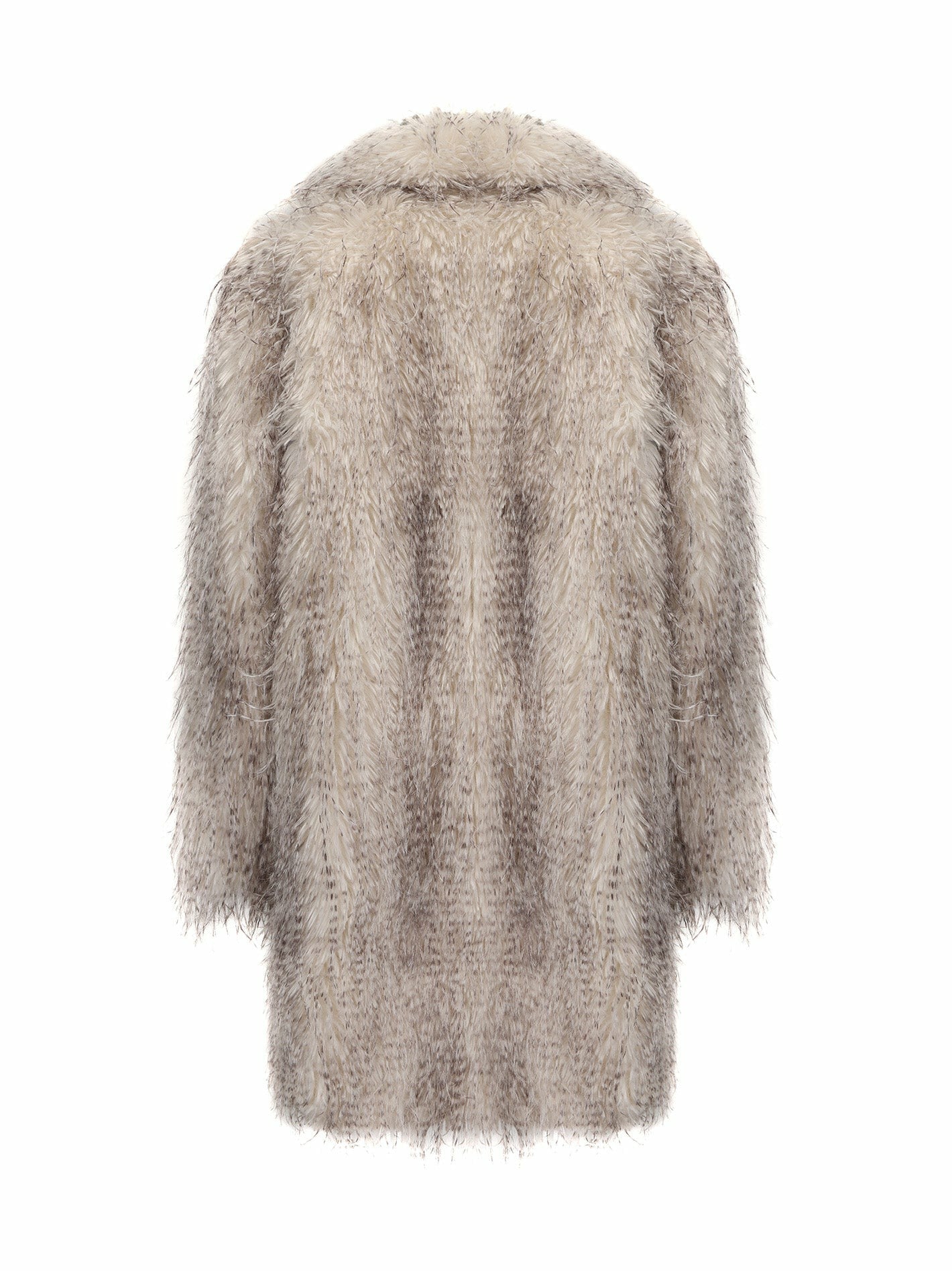 Sofia Fur Coat: Pattern Fur Coat for Winter Party | Nana Jacqueline