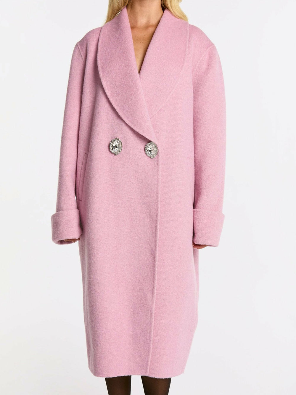 Audrina Coat: Pink Coat for Winter Events | Nana Jacqueline
