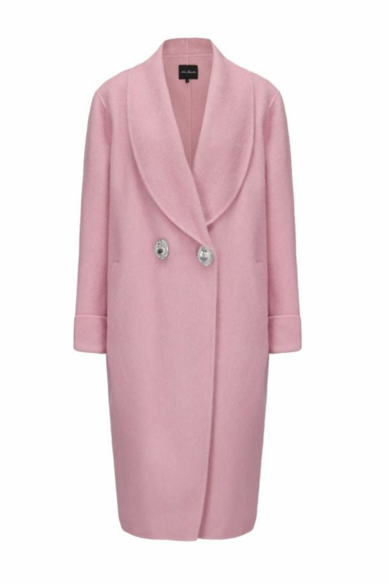 Audrina Coat: Pink Coat for Winter Events | Nana Jacqueline