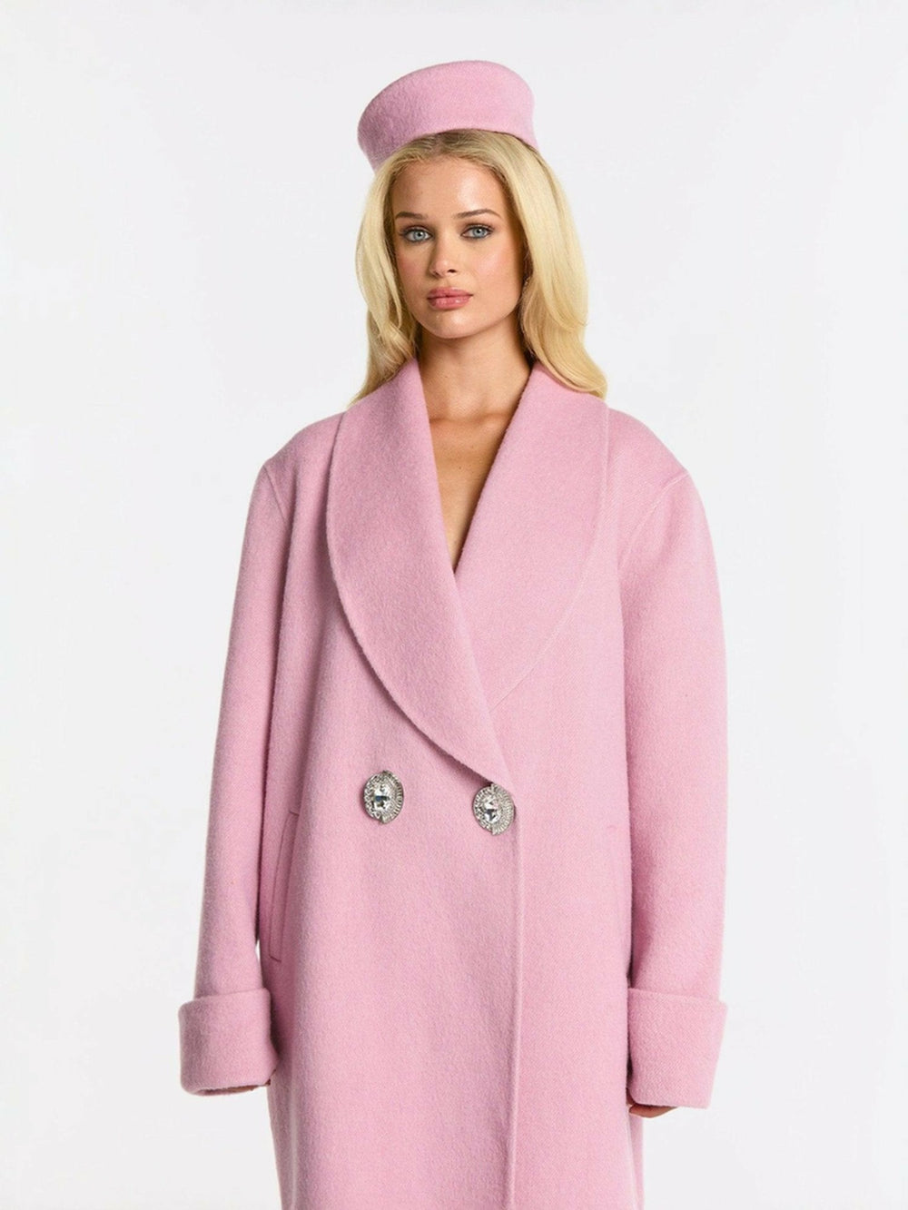 Audrina Coat: Pink Coat for Winter Events | Nana Jacqueline