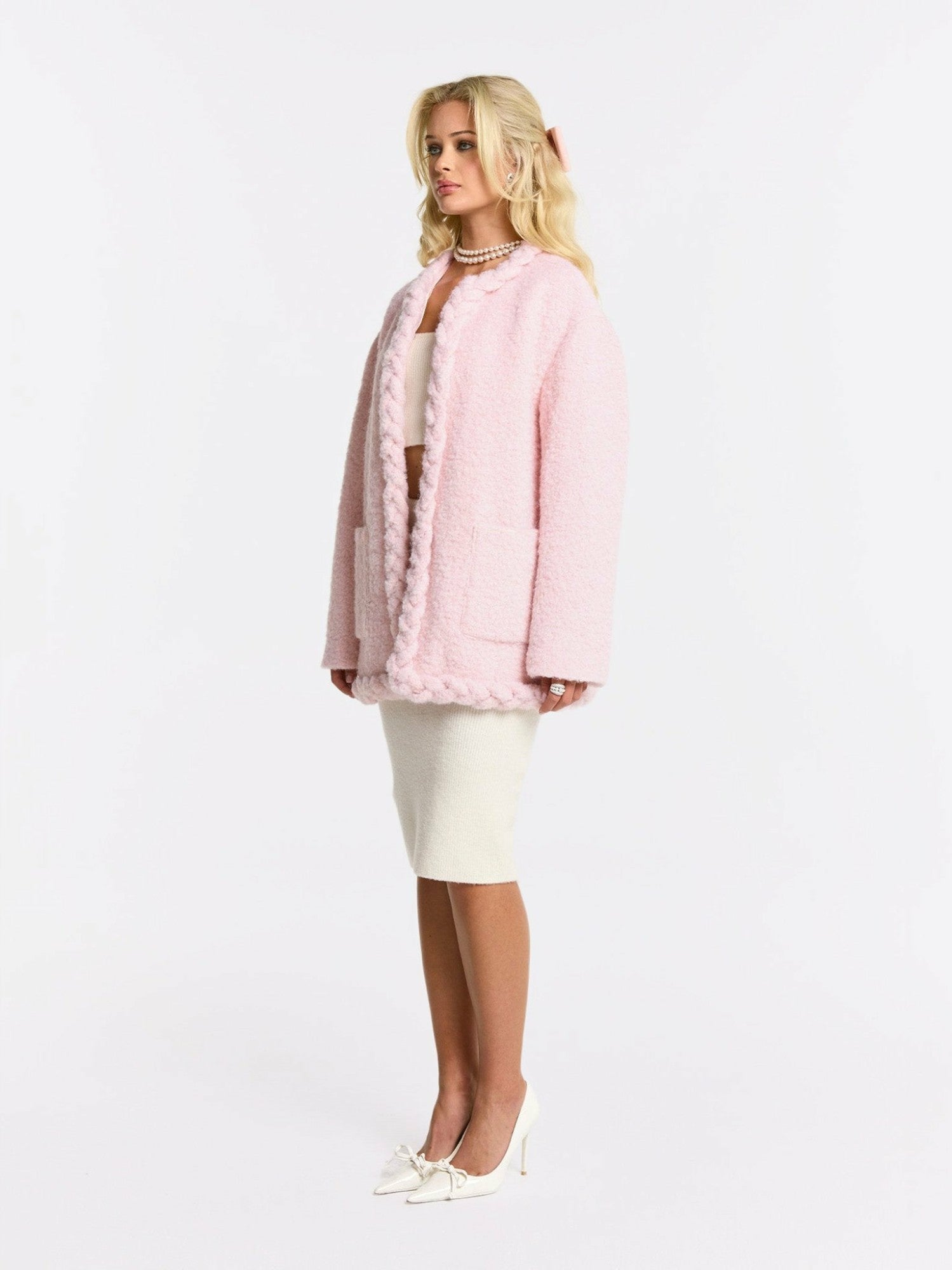 Talia Coat: Pink Coat for Brunch | Nana Jacqueline