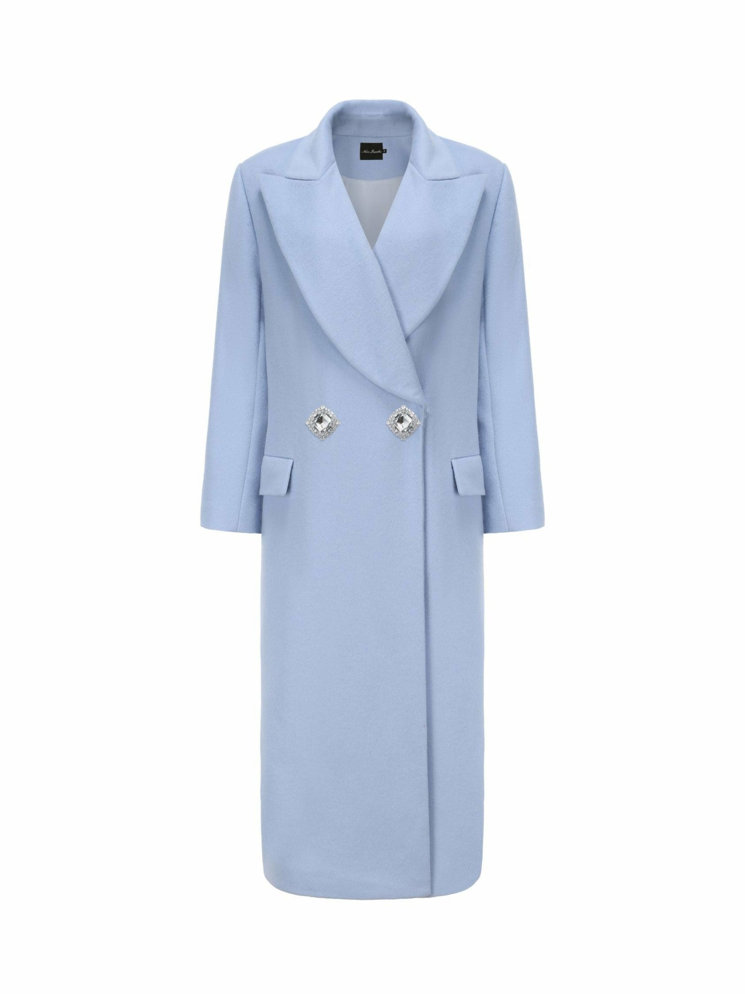Kimberly Coat: Blue Coat for Cocktail Party | Nana Jacqueline
