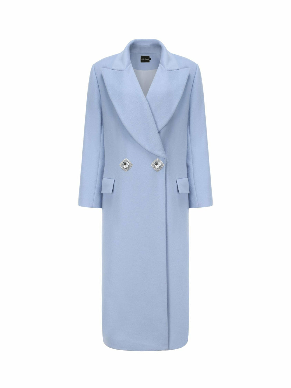 Kimberly Coat: Blue Coat for Cocktail Party | Nana Jacqueline