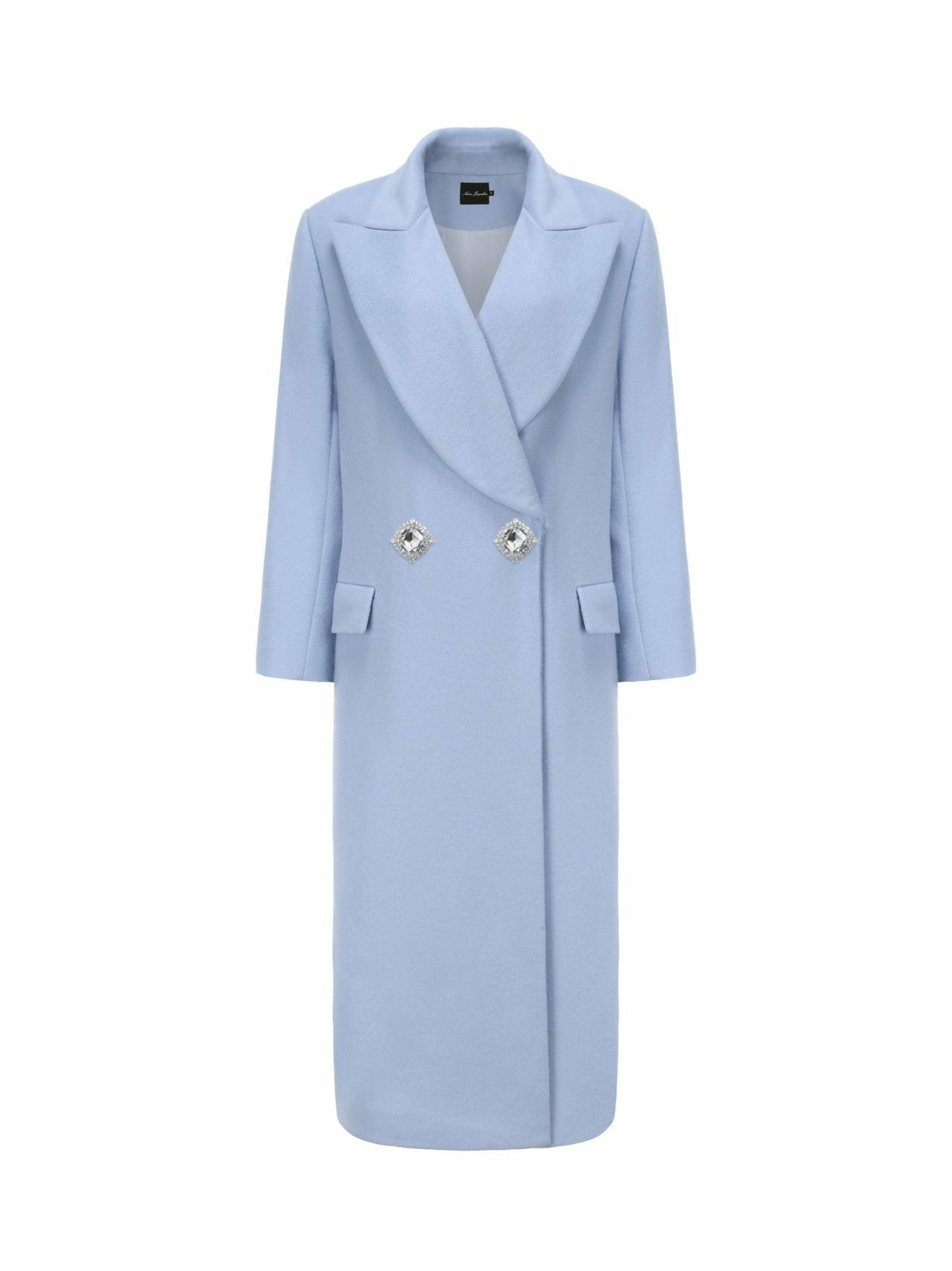 Kimberly Coat: Blue Coat for Cocktail Party | Nana Jacqueline