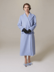 Kimberly Coat: Blue Coat for Cocktail Party | Nana Jacqueline