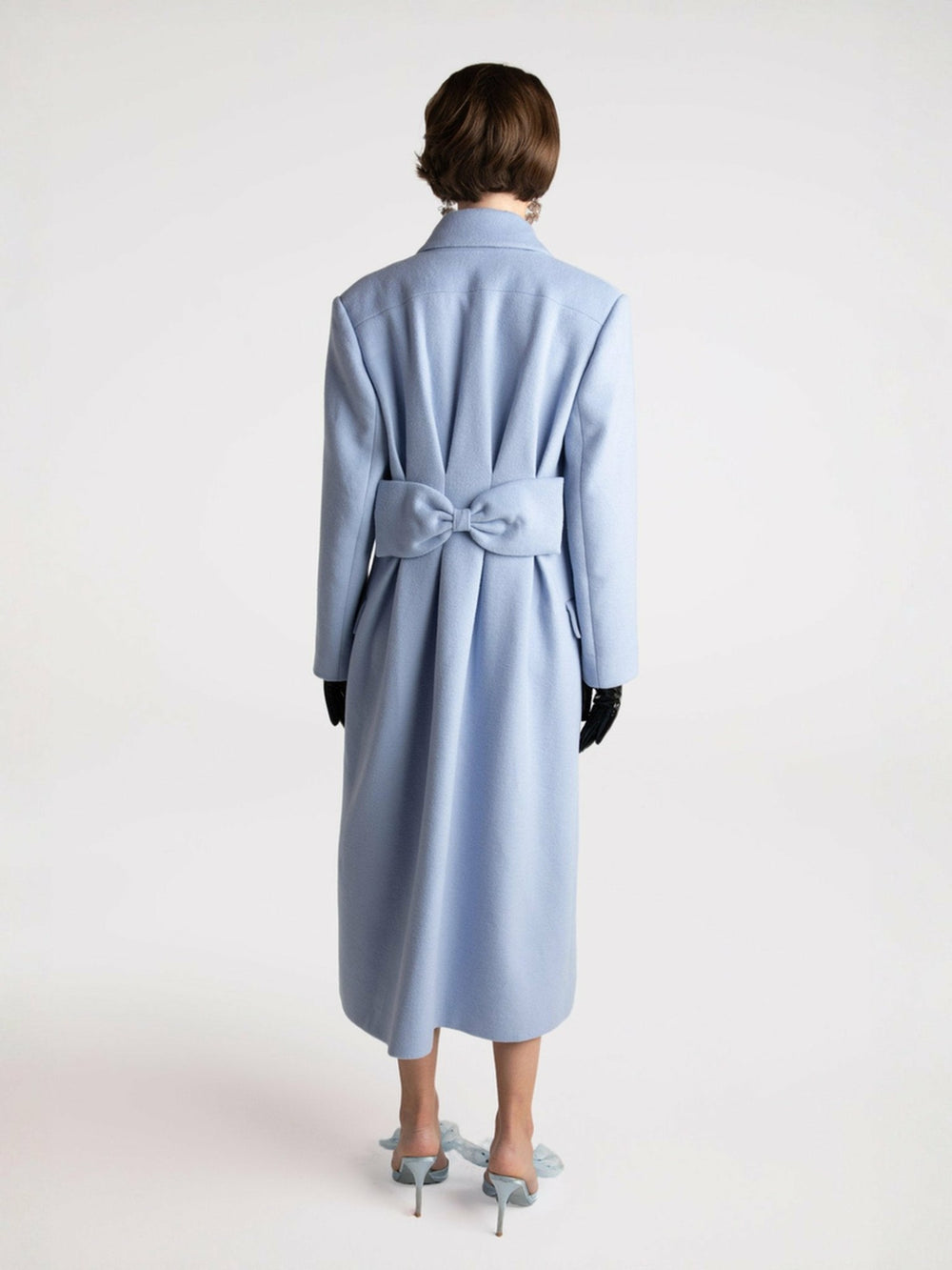 Kimberly Coat: Blue Coat for Cocktail Party | Nana Jacqueline