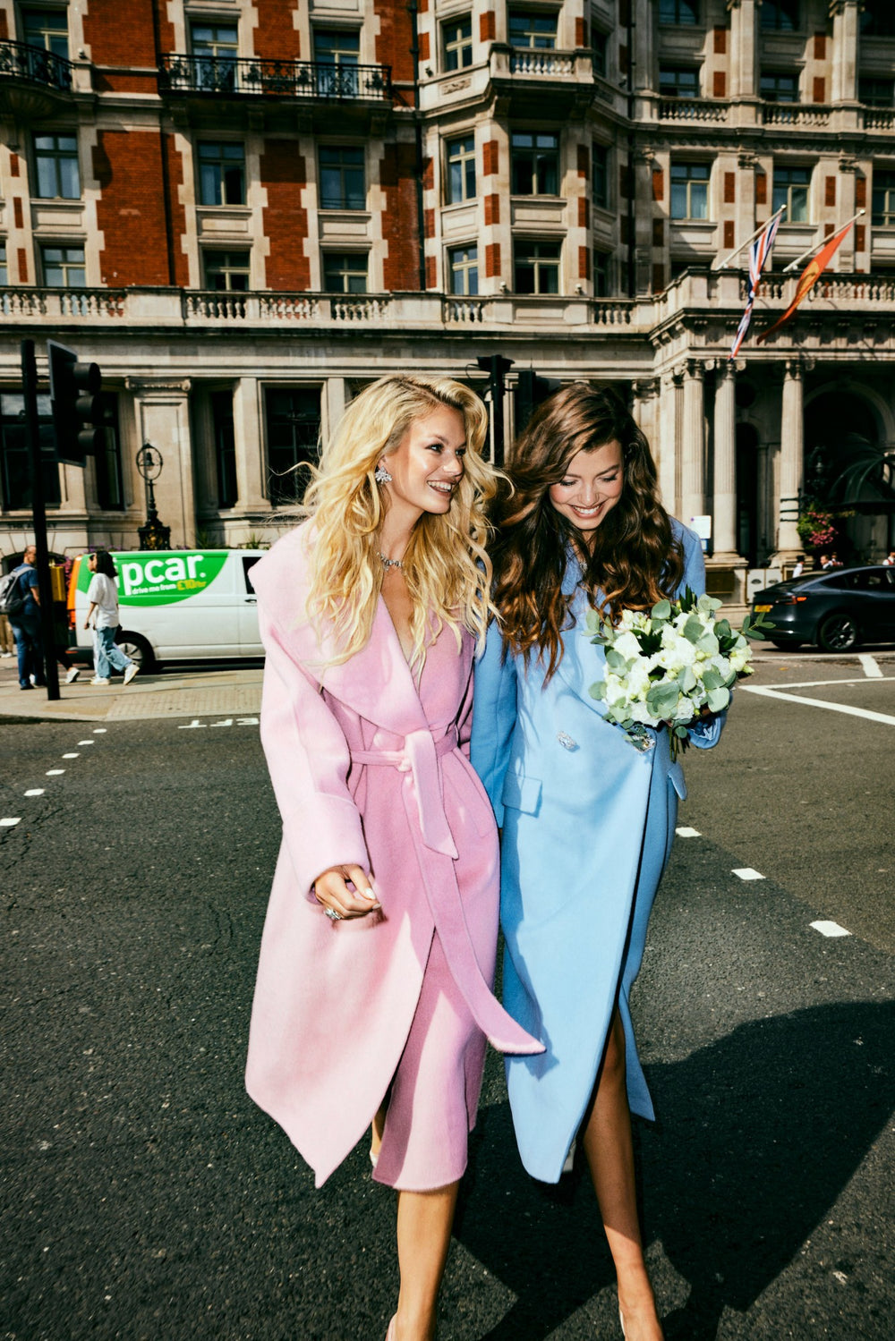 Kimberly Coat: Blue Coat for Cocktail Party | Nana Jacqueline