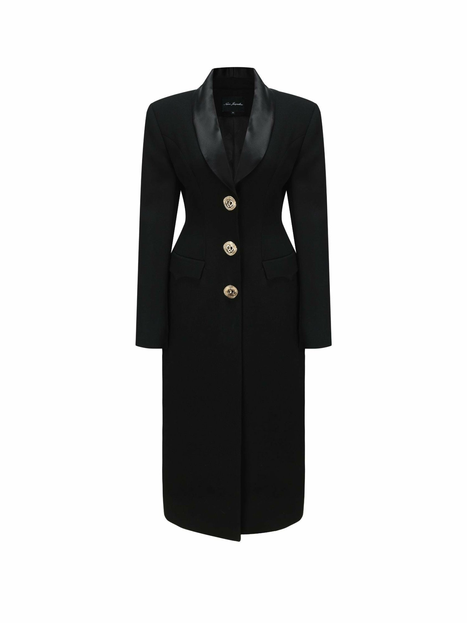 Evie Long Suit Jacket: Black Suit Jacket for Cocktail Party | Nana Jacqueline