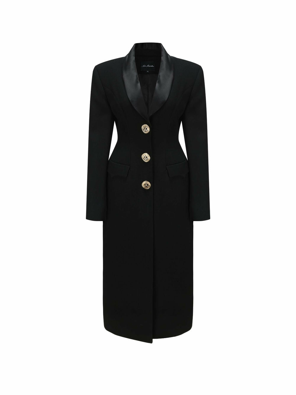 Evie Long Suit Jacket: Black Suit Jacket for Cocktail Party | Nana Jacqueline