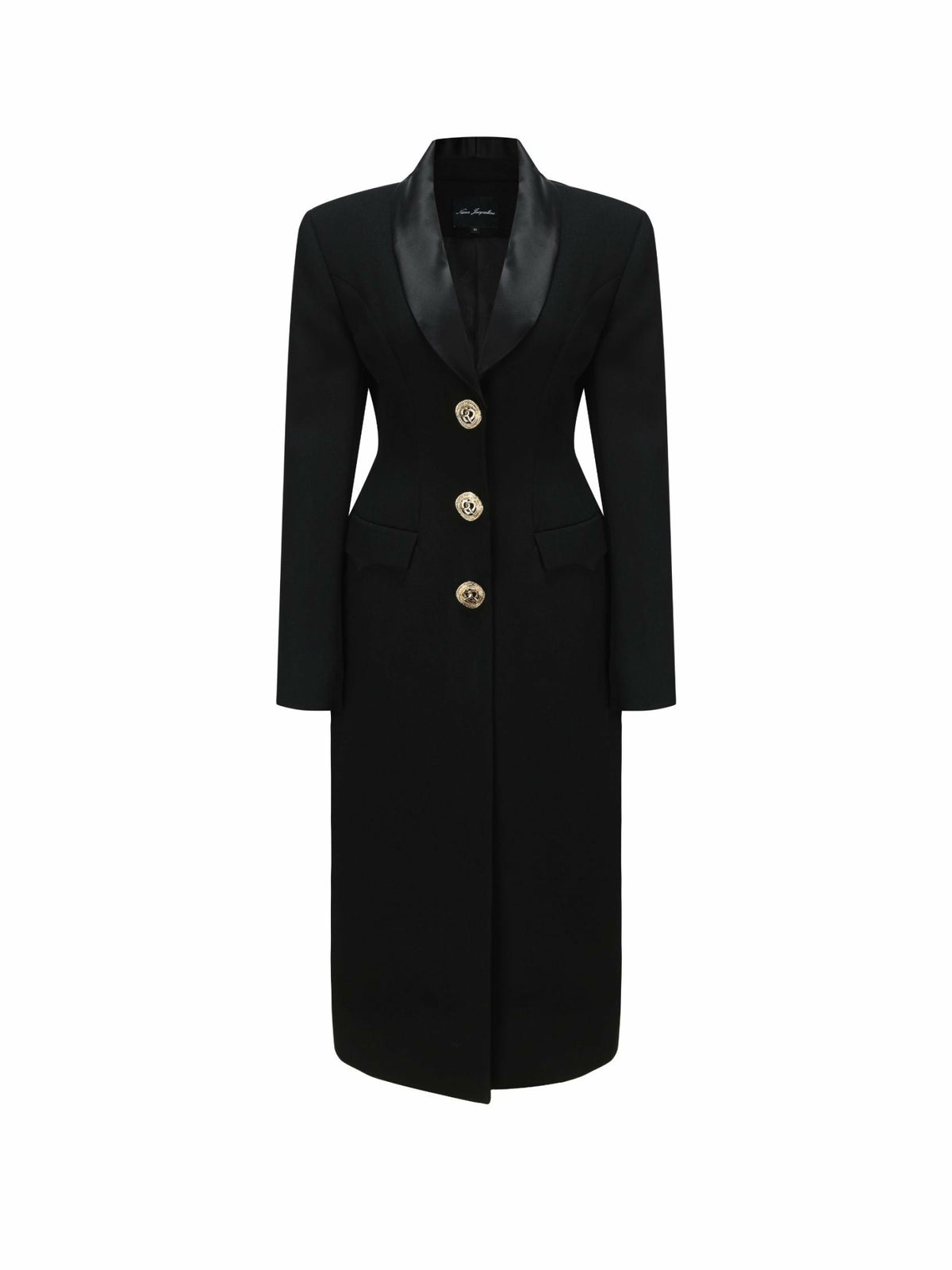 Evie Long Suit Jacket: Black Suit Jacket for Cocktail Party | Nana Jacqueline