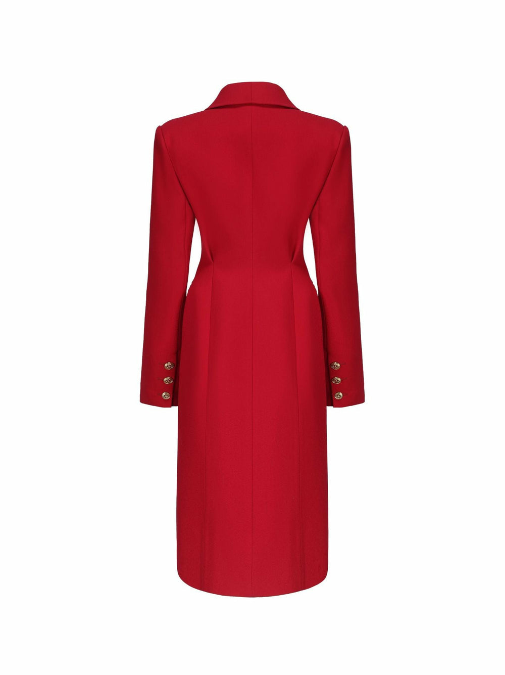 Evie Long Suit Jacket: Red Suit Jacket for Cocktail Party | Nana Jacqueline