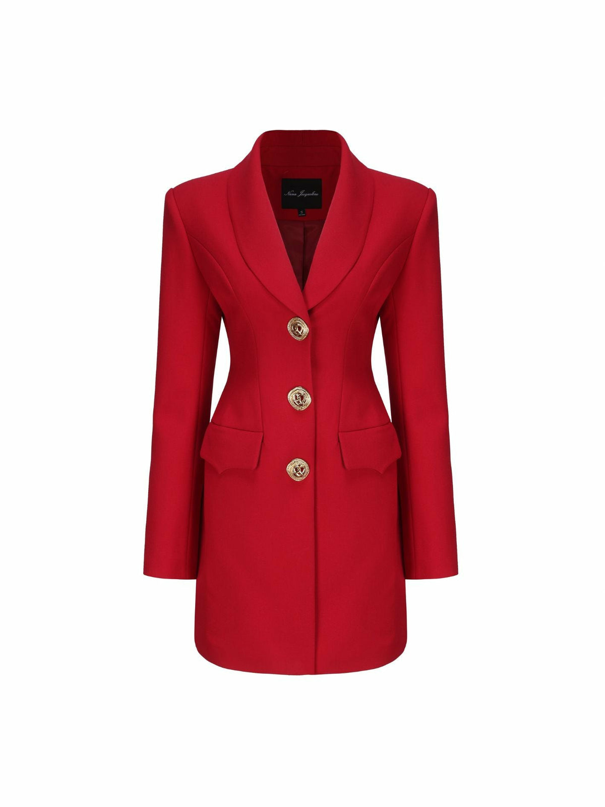 Sasha Suit Jacket: Red Suit Jacket for Cocktail Party | Nana Jacqueline