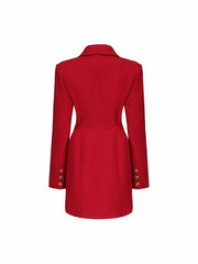 Sasha Suit Jacket: Red Suit Jacket for Cocktail Party | Nana Jacqueline