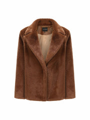 Phoebe Fur Jacket: Brown Fur Jacket for Evening Events | Nana Jacqueline