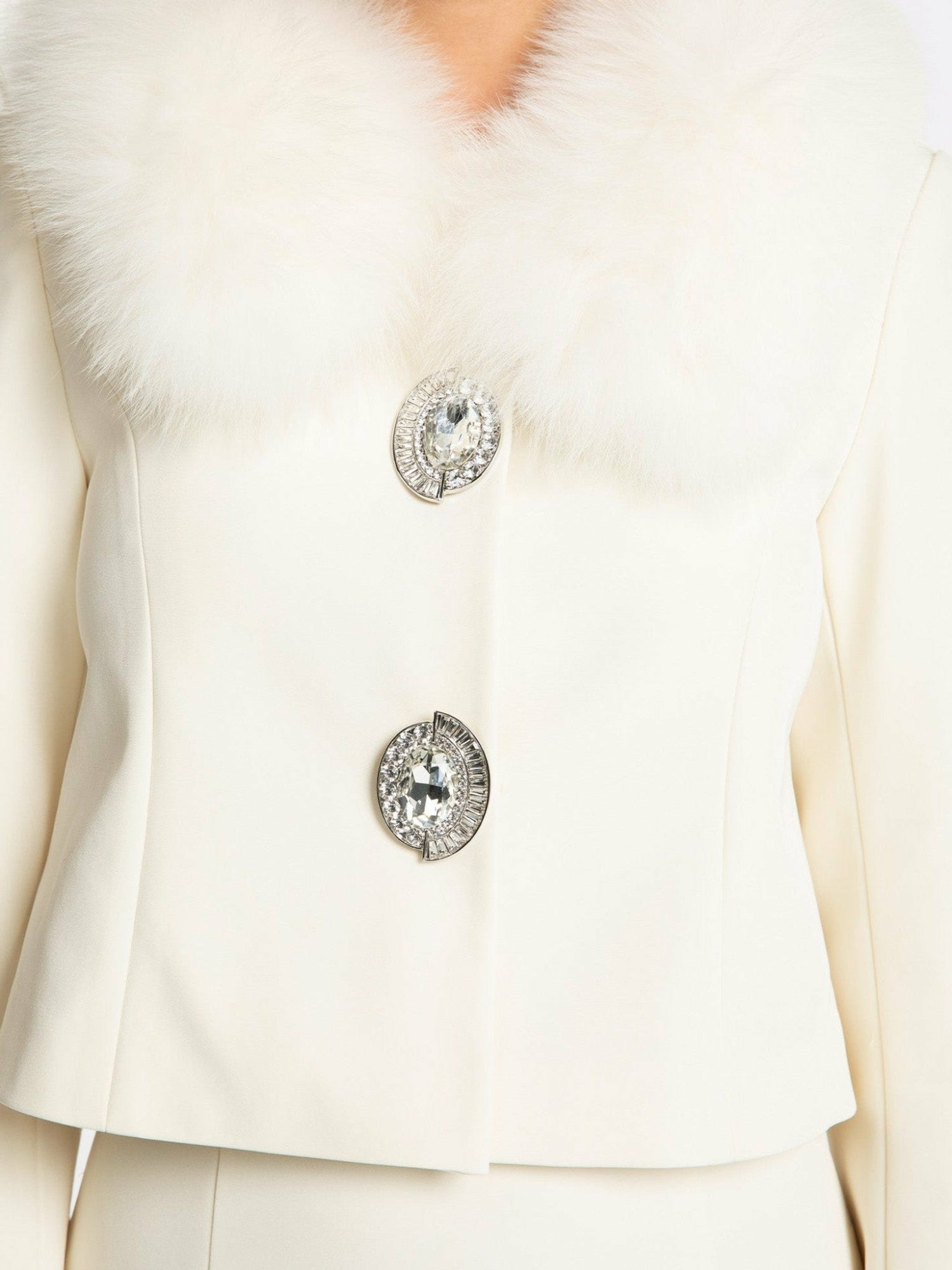 Claira Coat: Off-White Coat for Rehearsal Dinner | Nana Jacqueline