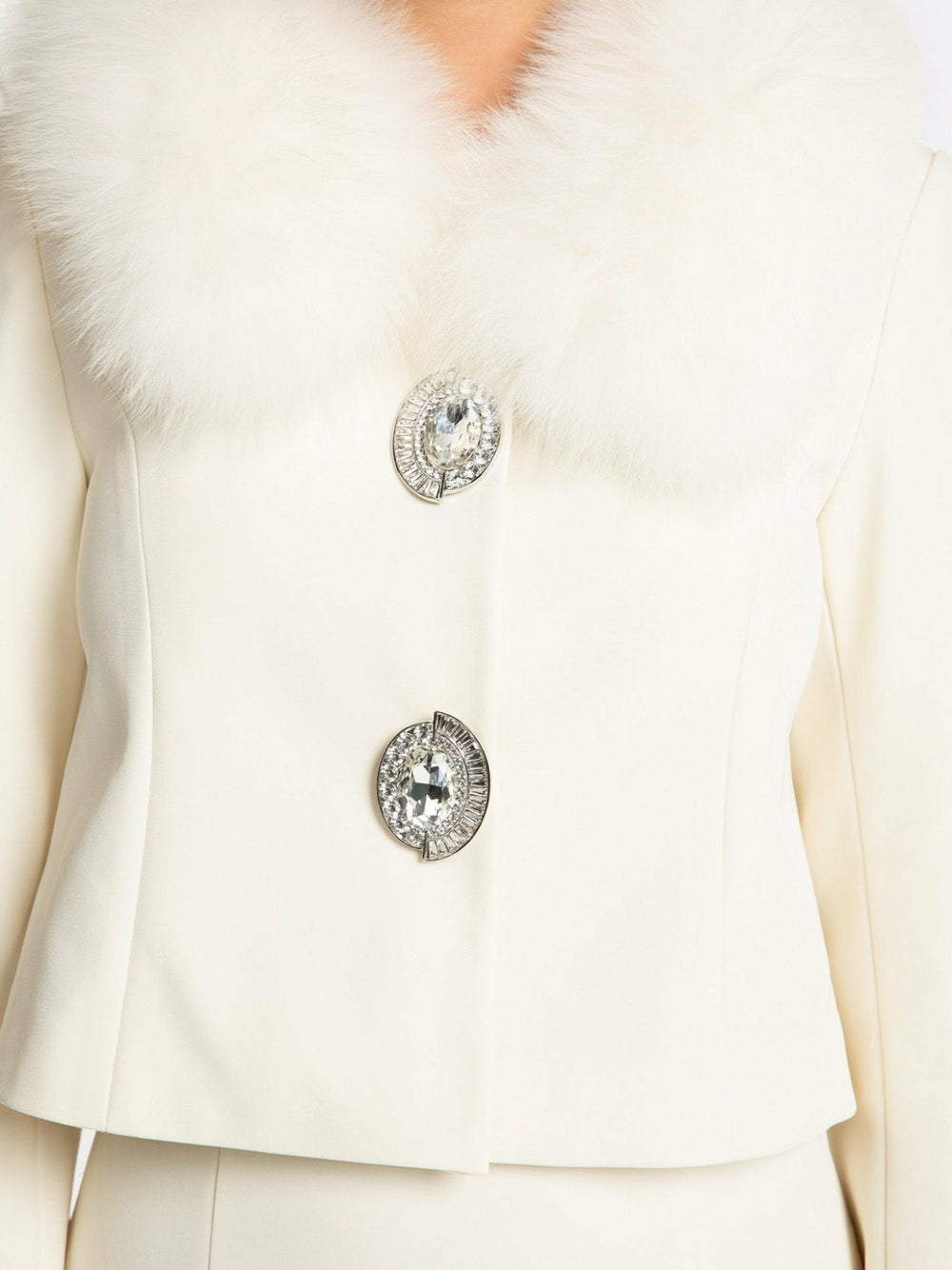 Claira Coat: Off-White Coat for Rehearsal Dinner | Nana Jacqueline