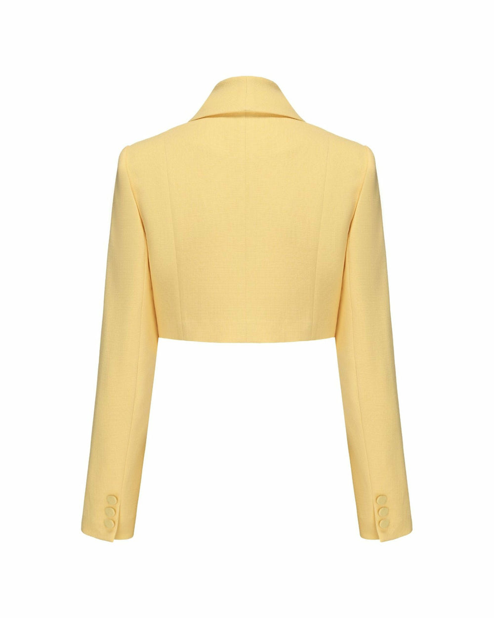 Veronica Crop Blazer: Yellow Blazer for Brunch | Nana Jacqueline