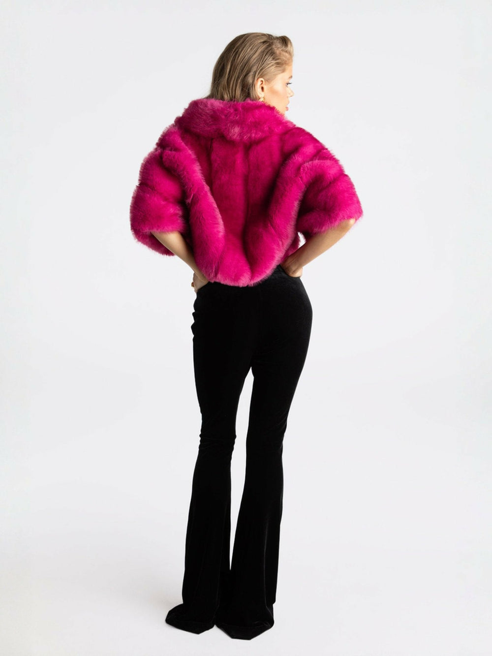 Sophia Fur Coat: Pink Fur Coat for Birthday Celebration | Nana Jacqueline