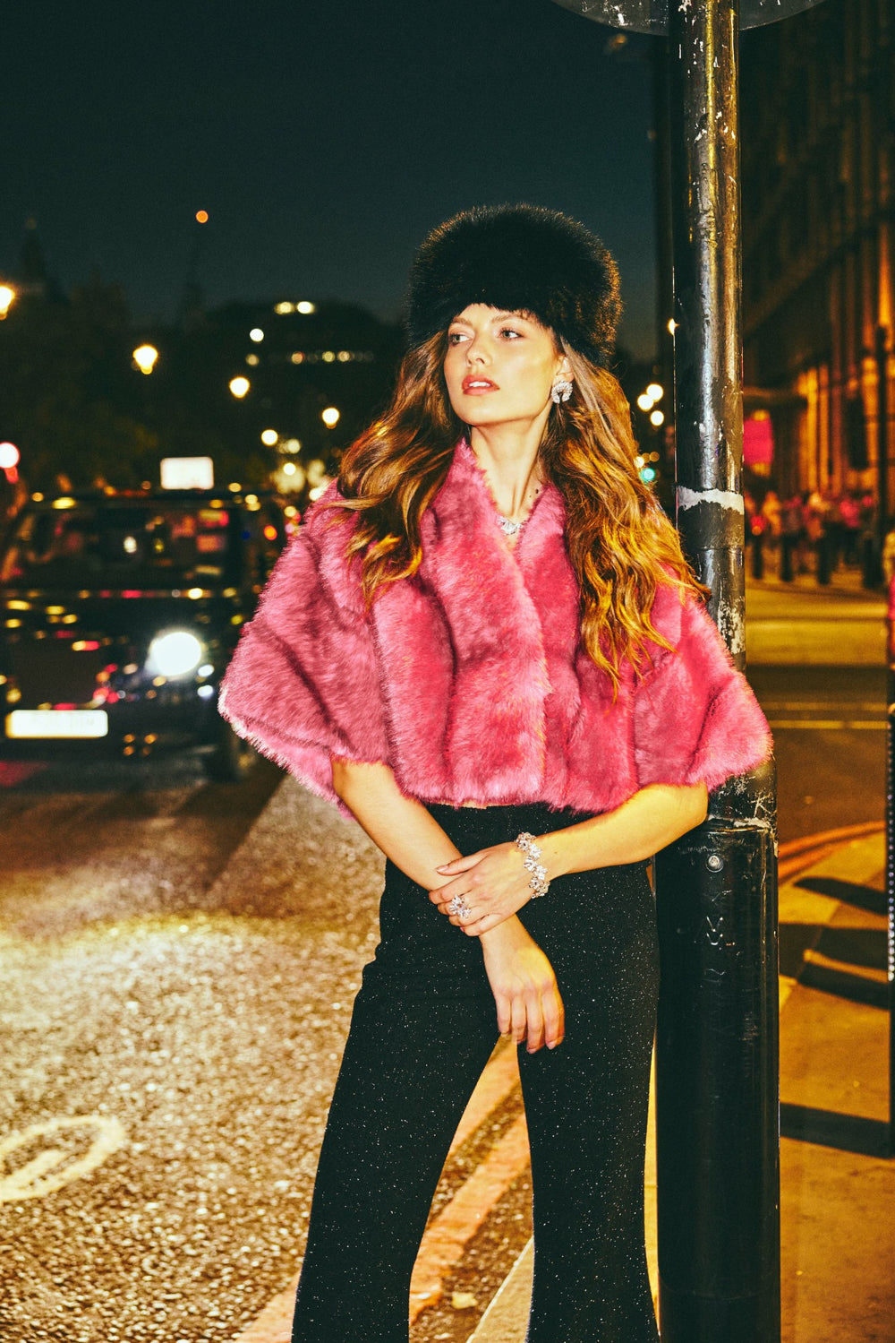 Sophia Fur Coat: Pink Fur Coat for Birthday Celebration | Nana Jacqueline