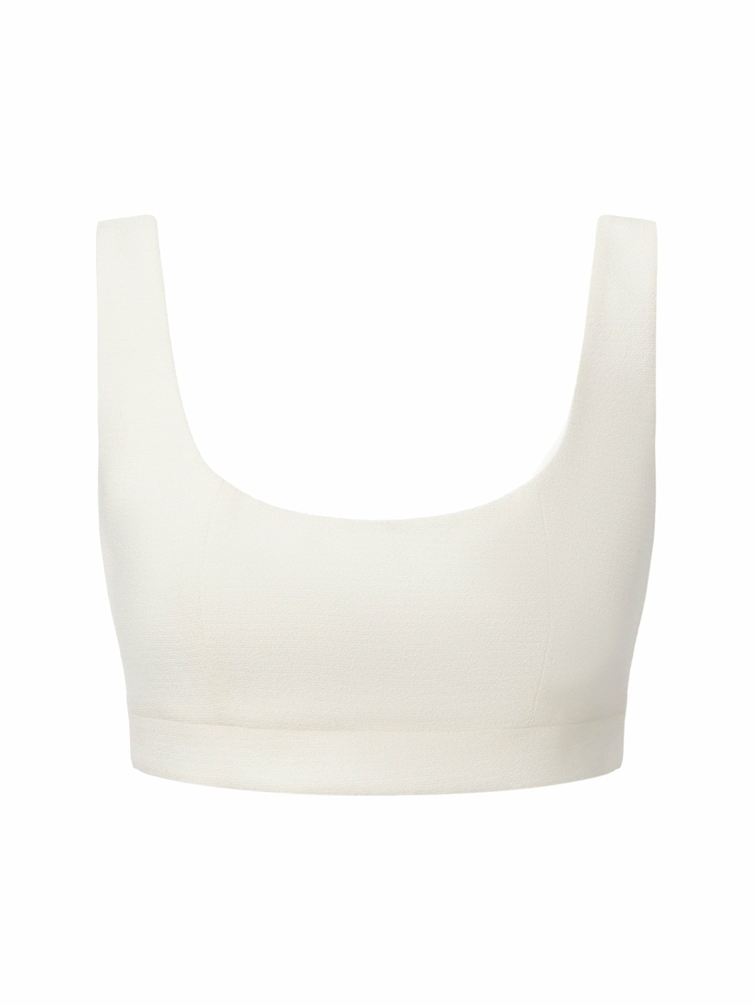 Natalia Tailored Cropped White Top: White Crop Top for Bridal Shower | Nana Jacqueline