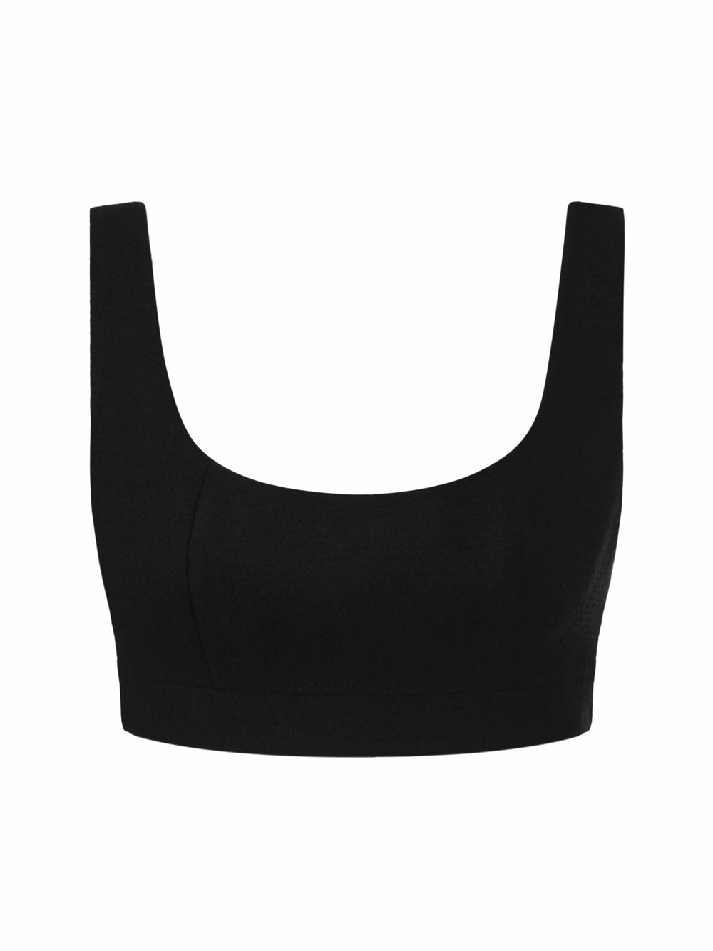 Natalia Tailored Cropped Black Top: Black Top for Cocktail Party | Nana Jacqueline