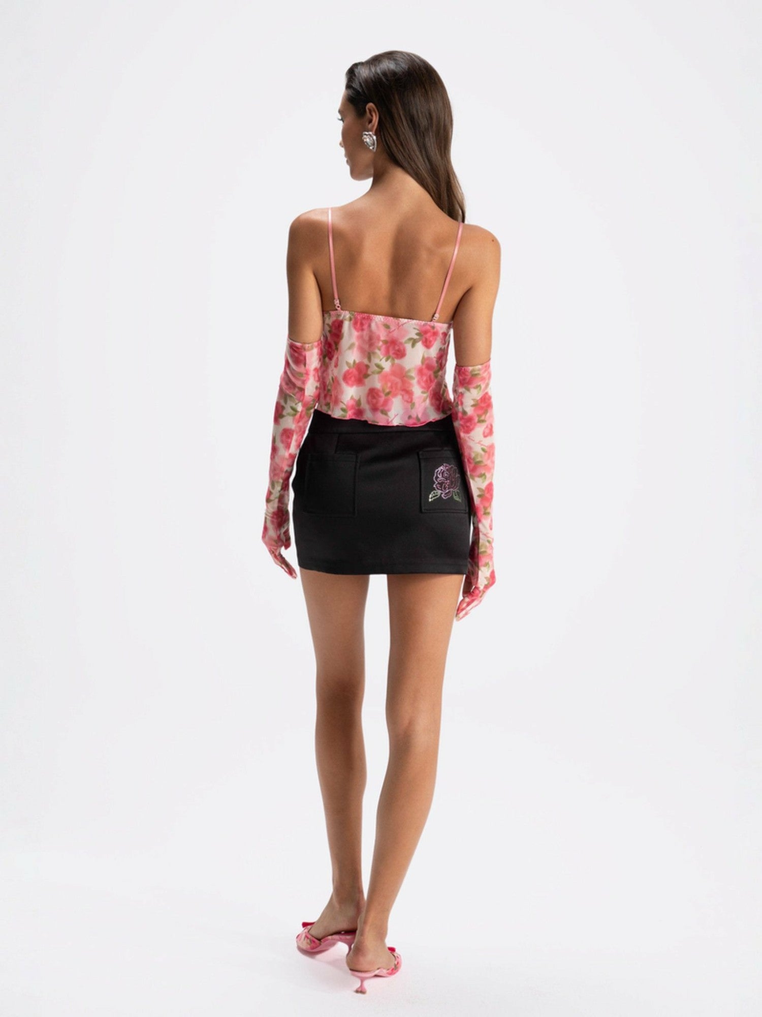 Paulina Floral Top: Pink Top for Date Night | Nana Jacqueline