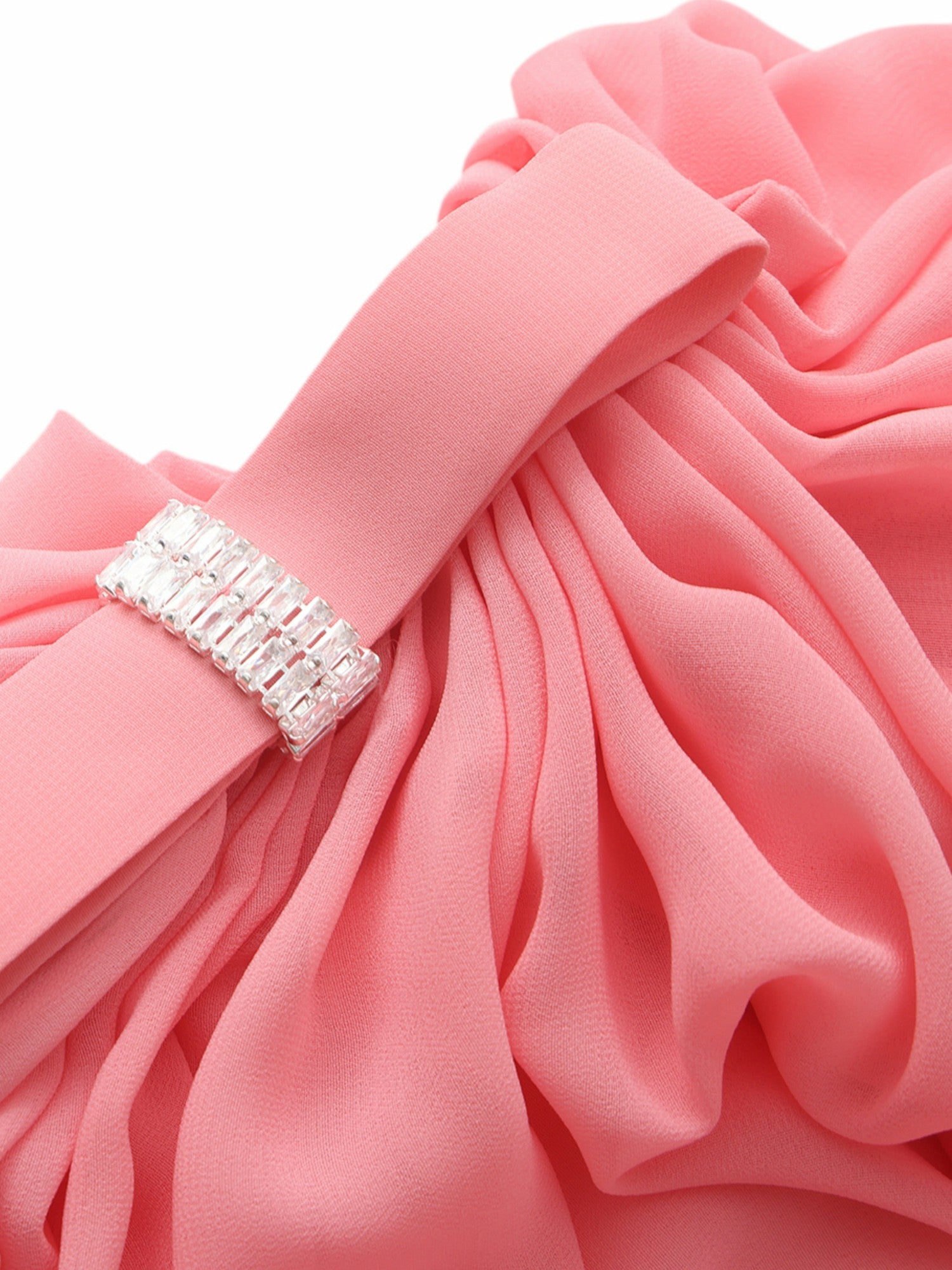 Sia One-Shoulder Ruched Pink Top | Nana Jacqueline