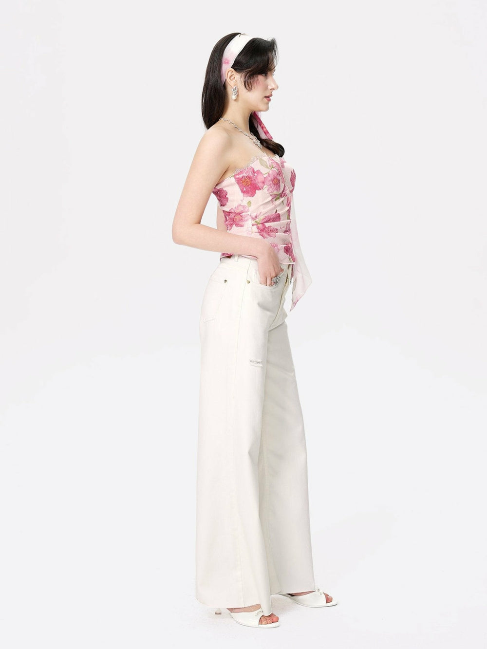 Lilly Top: Pink Bandeau Top for Date Night | Nana Jacqueline