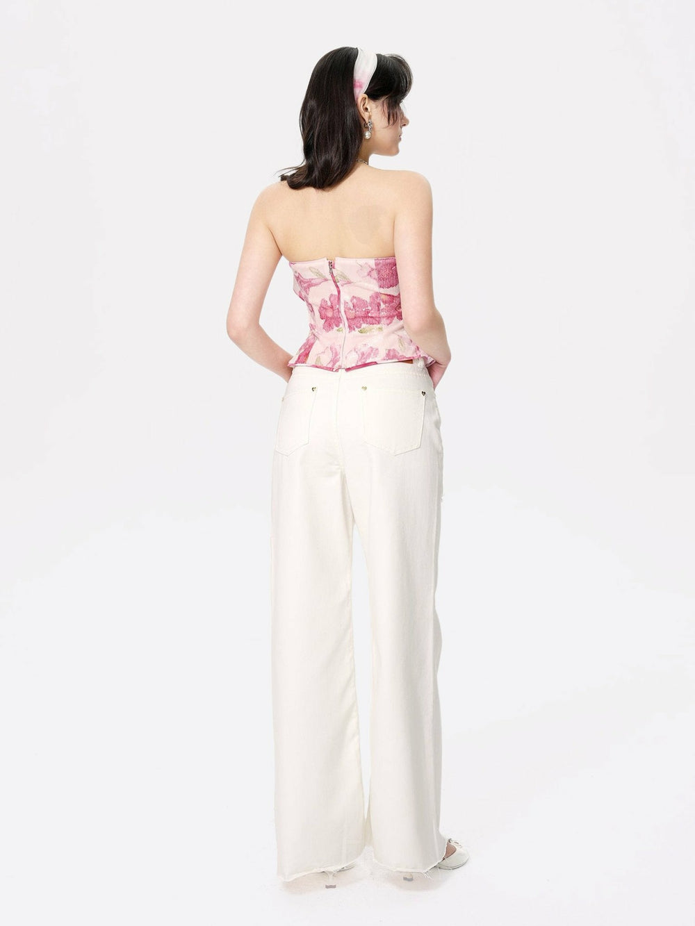 Lilly Top: Pink Bandeau Top for Date Night | Nana Jacqueline