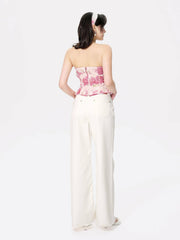 Lilly Top: Pink Bandeau Top for Date Night | Nana Jacqueline