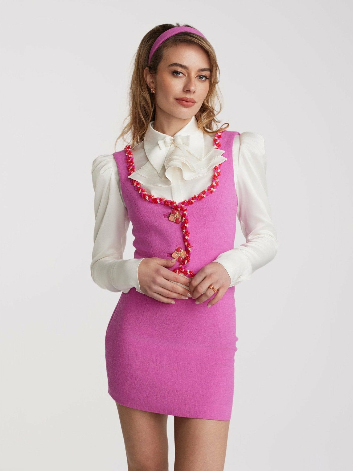 Lisette Vest Top: Pink Vest Top for Tea Party | Nana Jacqueline