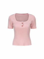 Gemma Top: Pink Knit Top for Brunch | Nana Jacqueline