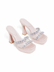 Mirabel Diamond Heels: Pink Heels for Wedding Guest | Nana Jacqueline